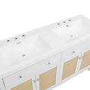 Bathroom Vanity With Double Sink, Large Storage Space by HouseOfZazla