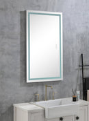 36x24 LED Lighted Bathroom Wall Mounted Mirror with High Lumen+Anti-Fog Separately Control+Dimmer Function