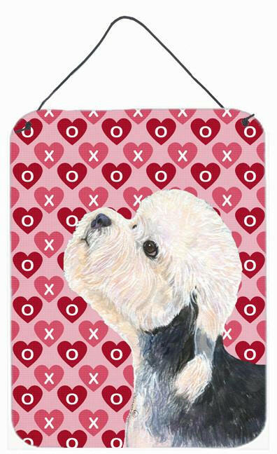 Dandie Dinmont Terrier Hearts Love and Valentine's Day Wall Door Hanging Prints