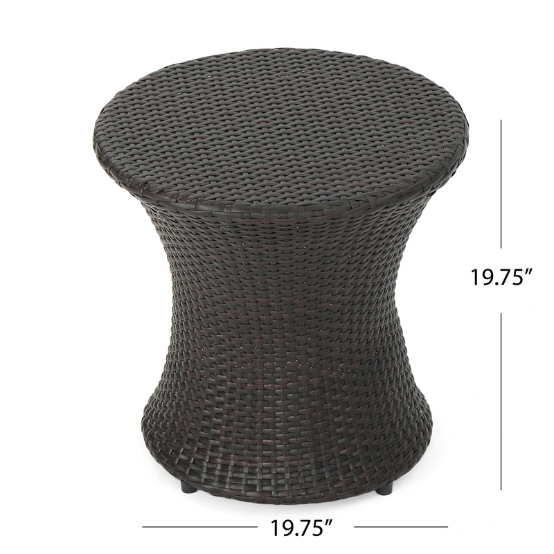 19" Kono Hourglass Table (No Glass Top) End Table, photo 4 of 8