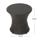 19" Kono Hourglass Table (No Glass Top) End Table by HouseOfZazla
