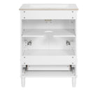 Bathroom Vanity With Ornate French Cylinder Legs, Soft Close Drawer by HouseOfZazla