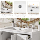 Bathroom Vanity With Sink, Soft-Close Doors, Adjustable U-Shelf, 3 Drawers by HouseOfZazla