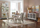 Lenox - Upholstered Host Side Chair (Set of 2) - Warm Silver