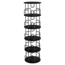 Rotating Bookshelf Tower 5 Tier Spinning 360 Degree Revolving Storage Shelf