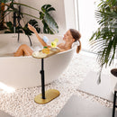 C-Shaped Bathtub Tray Table With Adjustable Height 360¡ Rotatable Desktop Freestanding Bath Caddy Against Wall Couch Bed Sofa Side Table