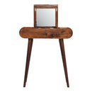 Mini Round Fold Vanity - Chestnut by Unique Piece Furniture