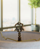 Neo-Classical Church Key Lamp Finial Antique Brass, 3.1"h