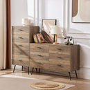 5-Drawer Chest - Spacious and Stylish Chest of Drawers, Dresser for Bedroom, Closet, Hallway, 23.6"W x 15.7"D x 48"H, Rustic Walnut