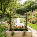 2 Pack Metal Garden Trellis 71" x 19.7" Rustproof Trellis for Climbing Plants
