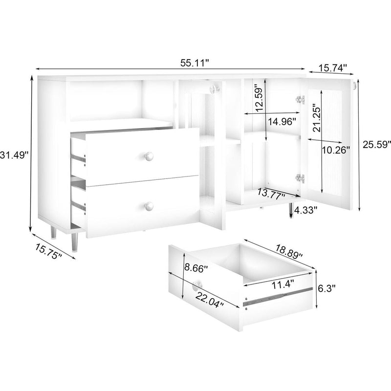 2403Modern minimalist side cabinets, dining room or living room lockers