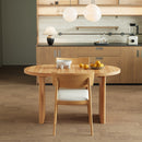 Modern Extendable Dining Table with Removable Extension Leaves