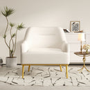 Modern Elegance Accent Chair With Curved Backrest by HouseOfZazla