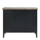 Zudora - Server - Antique Oak & Sandy Black