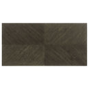 Glenmoor - Rectangular Dining Table With Geometric Double Pedestal Base - Dark Gray
