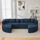 Boneless - Couch Modular Sectional Sofa With Deep Seating And Curved Design by HouseOfZazla