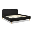 Roman - Curved Headboard Upholstered Platform Bed by Unique Piece Furniture