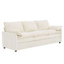 Modern 3 Seater Sofa With Side Storage Pockets For Living Room by HouseOfZazla