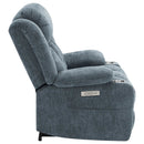 Beca - Upholstered Power Lift Recliner With Cupholders And USB Charging by HouseOfZazla