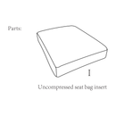 33"Corduroy Fabric Single Sofa, Modern Lounge Chairs Single Sofa with Support Pillow, for Apartment, Office, Living Room & Bedroom