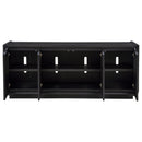 Leandro 72-inch 4-door TV Stand Media Console Burnished Black