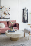 Unique Capiz Coffee Table & Pedestal Base by HouseOfZazla