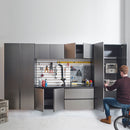 Nova Series - Garage Cabinet Set A With Soft Closing Doors - Metallic Gray by HouseOfZazla
