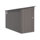 Lean To Shed With Windows, Tool House With Sloping Roof With 2 Vents And 1 Side Open Door For Backyard - Gray by HouseOfZazla
