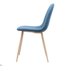 Elegant Dining Chair Set With Fabric by HouseOfZazla