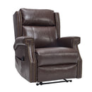 Manual Recliner Chair With Heavy Duty Motion Mechanism, 8 Vibrating Nodes And 3 Massage Modes For Living Room by HouseOfZazla