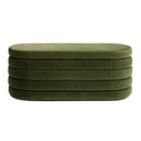 Fuji - Upholstered Oval Storage Bench by HouseOfZazla