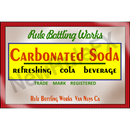 Cola Single Carbonated Soda Self Adhesive Label - License and Royalty Free for Film Use