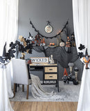 Standing Gnome With Gnome & Holding Banner, For Halloween Decor