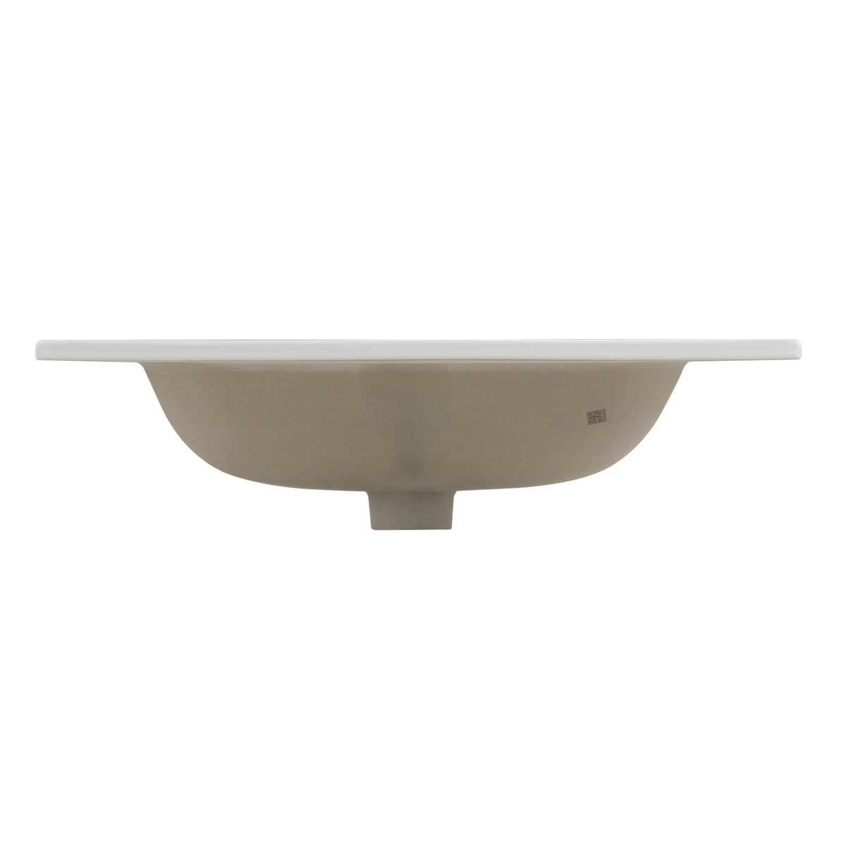Glossy White Ceramic Integrated Sink, photo 9 of 10