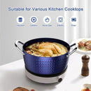 CasaFoyer 24cm Induction Casserole Dish with Lid - 2.2L Non-Stick Stock Pot