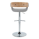 Elisa - Mid Century Modern Adjustable Barstool With Swivel With Rounded T Footrest (Set of 2) by HouseOfZazla