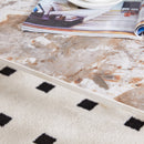 A modern minimalist style marble patterned coffee table with black metal legs. Computer desk. Game table. Tea table. CT-XX