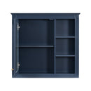 Bathroom Vanity With Medicine Cabinet, Royal Mirror Cabinet, Modern Bathroom Storage Cabinet With 2 Soft Closing Doors And 4 Drawers by HouseOfZazla