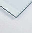 Tempered Clear Glass Top 80CM Square Dining Table