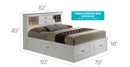 Traditional Style Bookcase Storage Bed by HouseOfZazla