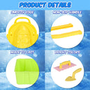 15Pcs Winter Snowball Tool Kit Kids Snow Molds Outdoor Snow Beach Toys for Kids Toddlers Adults Snowman Snowflake Duck Dinosaur