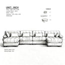 U Shaped Couch Modular Sectional Sofa
