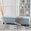 Glouster Contemporary Storage Ottoman with Button Tufted Design by HouseOfZazla