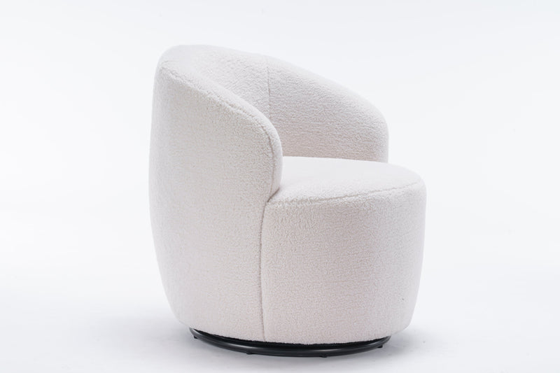 Walker Edison | Teddy Swivel Barrel Accent Armchair Chair