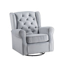 Glider Chair With Swivel - Gray by Unique Piece Furniture