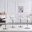 Adjustable Height Bar Stools With Footrest For Kitchen Island (Set of 2)