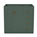 Retro Style Bathroom Vanity, 3 Drawers & Soft Closing Doors by HouseOfZazla