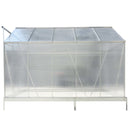 Polycarbonate house, Heavy Duty Outdoor Aluminum Walk-In House Kit With Rain Gutter, Vent And Door For Backyard Garden by HouseOfZazla