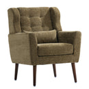 Modern Olive Green Chenille Accent Chair