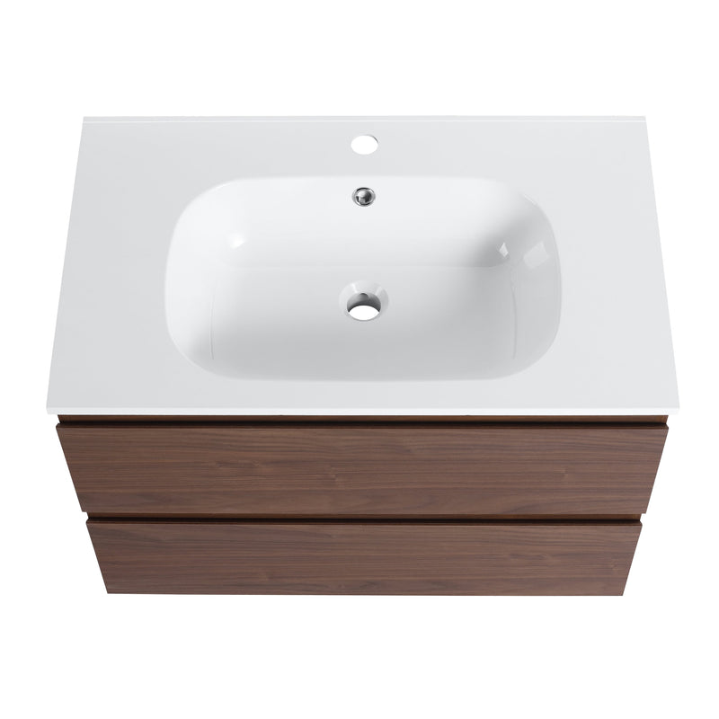 30" Bathroom Vanity With Gel Basin Top (G-BNO)